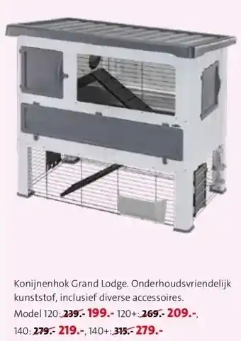 Intratuin Konijnenhok Grand Lodge aanbieding