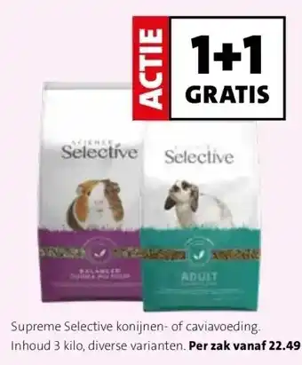 Intratuin Supreme Selective konijnen- of caviavoeding aanbieding