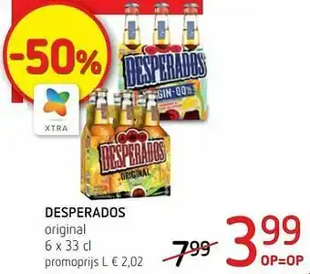 Spar Colruyt Desperados original aanbieding