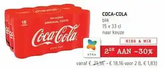 Spar Colruyt Coca-cola blik aanbieding