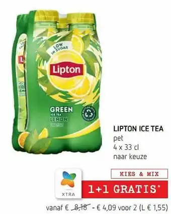 Spar Colruyt Lipton ice tea pet aanbieding