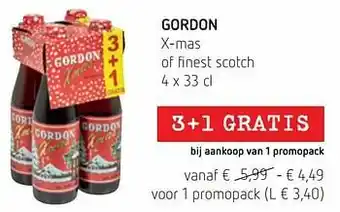 Gordon x-mas of finest scotch