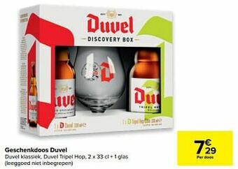 Carrefour Geschenkdoos duvel aanbieding