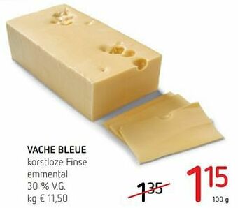 Vache bleue korstloze finse emmental