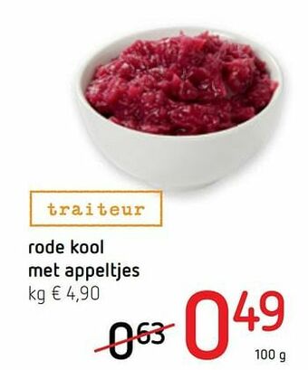 Spar Colruyt Rode kool met appeltjes aanbieding