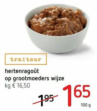 Hertenragoût op grootmoeders wijze
