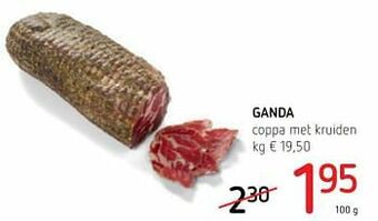 Ganda coppa met kruiden