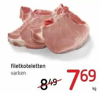 Spar Colruyt Filetkoteletten varken aanbieding