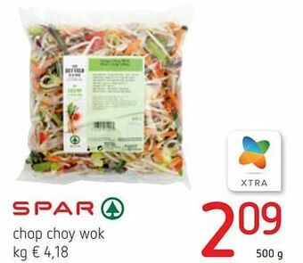 Spar Colruyt Chop choy wok aanbieding