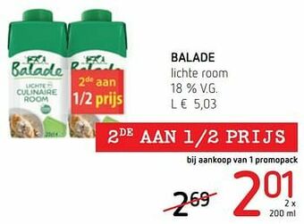 Spar Colruyt Balade lichte room aanbieding