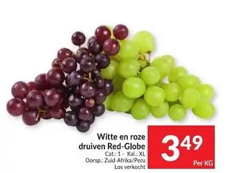 Intermarché Witte en roze druiven Red-Globe aanbieding