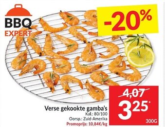 Intermarché Verse gekookte gamba's aanbieding