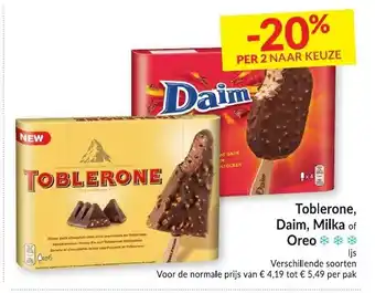 Toblerone, Daim, Milka of Oreo