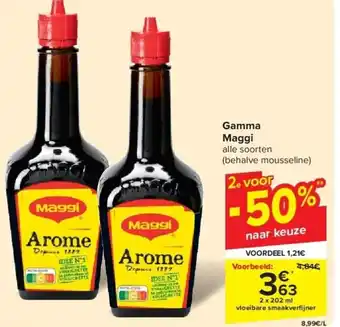 Carrefour Maggi Gamma 2 x 202ml aanbieding