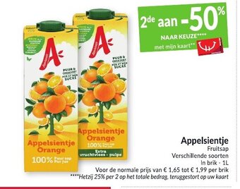 Intermarché Appelsientje aanbieding