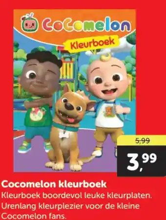 Boekenvoordeel Cocomelon kleurboek aanbieding