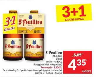 Intermarché St. Feuillien Blond abdijbier aanbieding