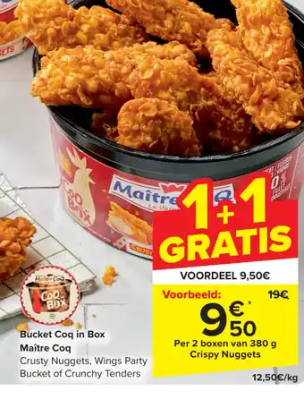 Carrefour Market Maître Coq Bucket Coq in Box aanbieding