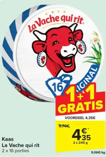 Carrefour Market La Vache qui rit Kaas 2 x 240g aanbieding