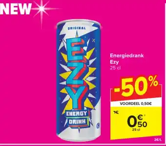 Carrefour Market Ezy Energiedrank 25 cl aanbieding