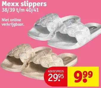 Kruidvat Mexx slippers 38/39 t/m 40/41 aanbieding