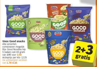 Albert Heijn Unox Good snacks aanbieding