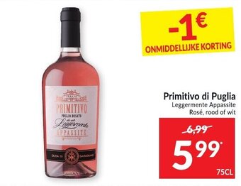 Intermarché Primitivo di Puglia aanbieding