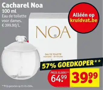 Kruidvat Cacharel Noa 100 ML aanbieding