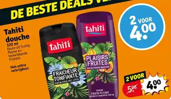 Kruidvat Tahiti douche 320 ML aanbieding