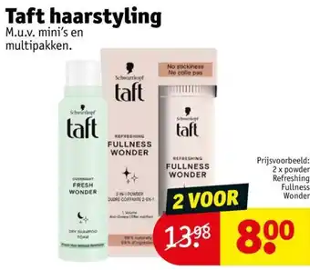 Kruidvat Taft haarstyling aanbieding