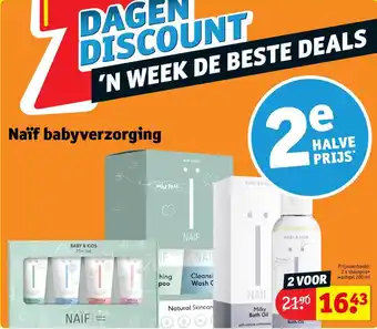 Kruidvat Naïf babyverzorging aanbieding