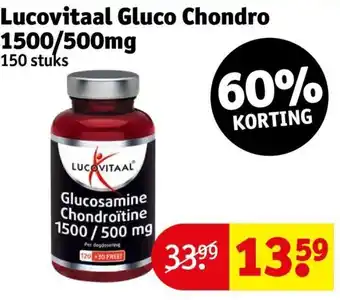 Kruidvat Lucovitaal Gluco Chondro 1500 500 MG aanbieding