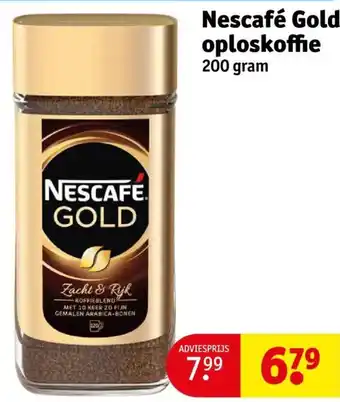 Kruidvat Nescafé Gold oploskoffie 200 gram aanbieding