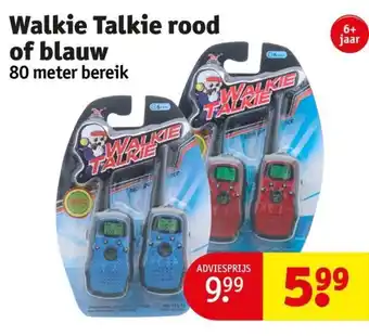 Kruidvat Walkie Talkie rood of blauw aanbieding