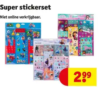 Kruidvat Super stickerset aanbieding