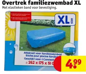 Kruidvat Overtrek familiezwembad XL aanbieding