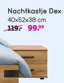 Leen Bakker Nachtkastje Dex 40 x 52 x 38cm aanbieding