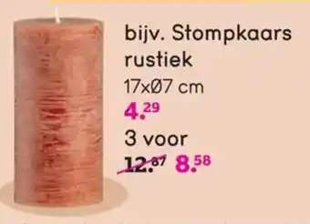 Leen Bakker Stompkaars rustiek 17 x 7cm aanbieding