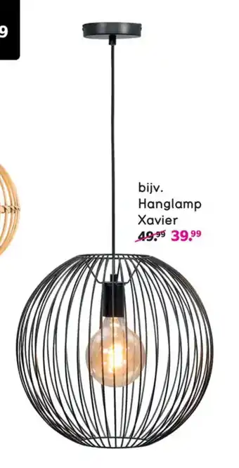 Leen Bakker Hanglamp Xavier zwart 150 x Ø40cm aanbieding