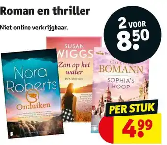 Kruidvat Roman en thriller aanbieding