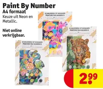 Kruidvat Paint By Number A4 formaat aanbieding