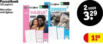 Kruidvat Puzzelboek 192 pagina's aanbieding