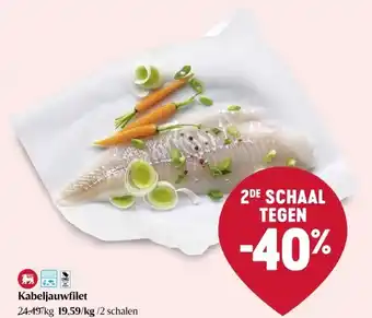 Delhaize Kabeljauwfilet aanbieding