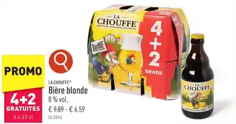 ALDI LA CHOUFFE Bière blonde 6 x 33 cl aanbieding