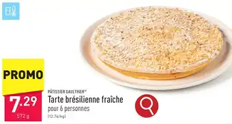 ALDI PÂTISSIER GAULTHIER Tarte brésilienne fraîche 572g aanbieding