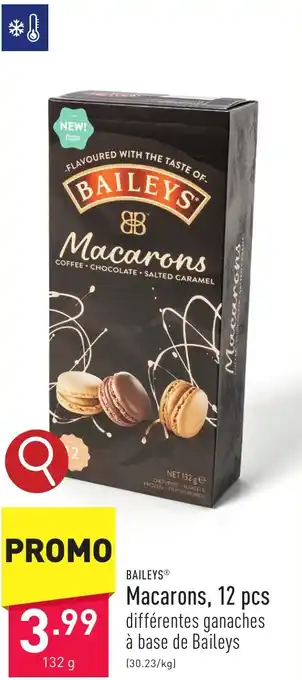 ALDI BAILEYS Macarons, 12 pcs. 132g aanbieding