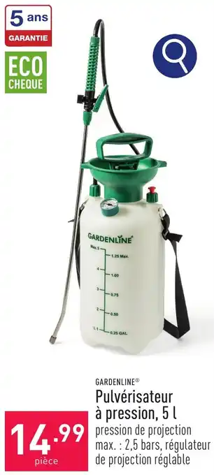 GARDENLINE Pulvérisateur à pression, 5L