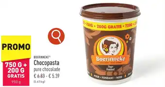 ALDI Boerinneke Chocopasta 950g aanbieding