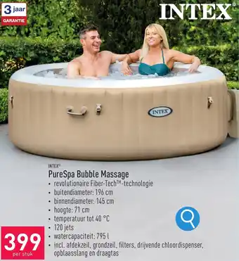 ALDI INTEX PureSpa Bubble Massage aanbieding