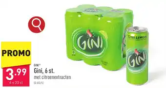 ALDI Gini, 6 x 33 cl aanbieding